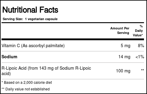 Douglas Labs R-Lipoic Acid - 60 Cápsulas Vegetarianas - Imagem 2