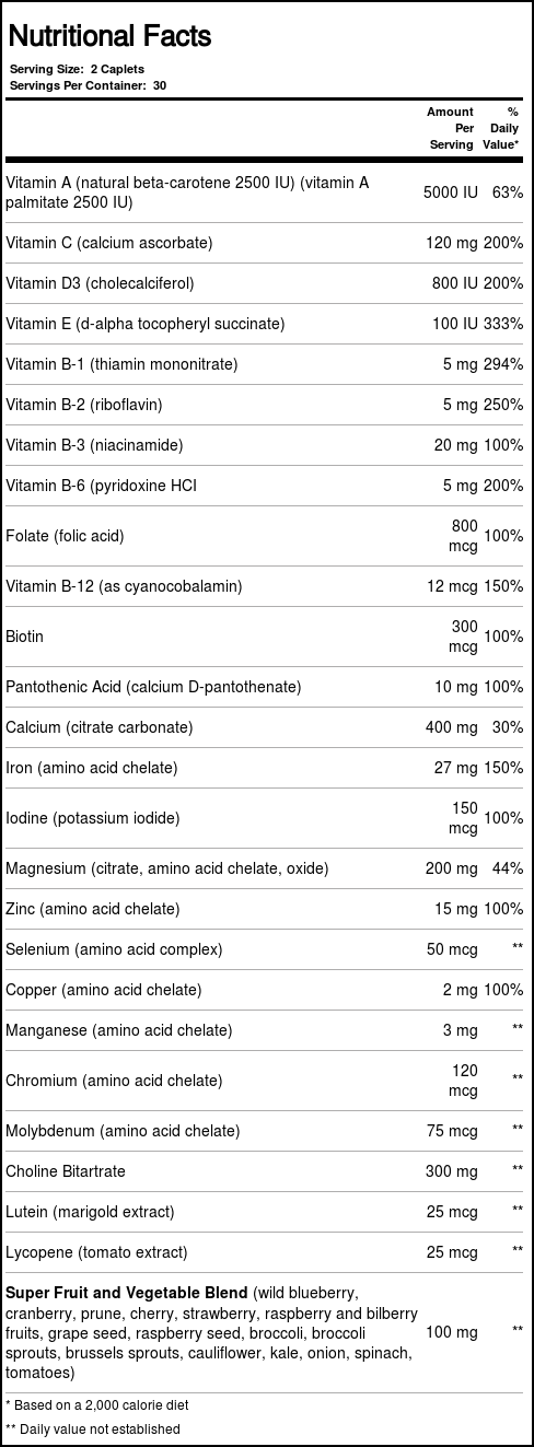 Bluebonnet Nutrition Early Promise Pré-natal Gentle Multiple - 120 Caplets - Imagem 3