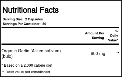 Solaray, Alho orgânico - 100 Cápsulas Vegetarianas - Imagem 4