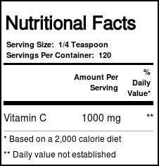 Nutricology, Vitamina C pura com Ascórbico em Pó - 120 g - Imagem 3