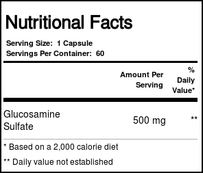 Solaray Sulfato de glucosamina 500 mg 60 Cápsulas - Imagem 4