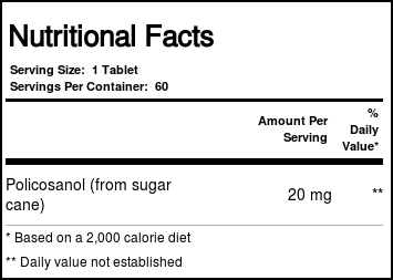 Source Naturals, Policosanol 20 mg - 60 Tabletes - Imagem 2