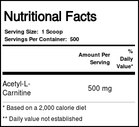 NutraKey, Acetil-L-Carnitina em Pó - 250 g - Imagem 2