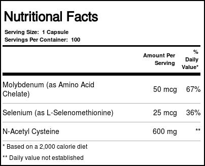 NAC 600 mg Now Foods 100 Cápsulas - Imagem 4