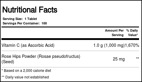 Vitamina C-1000 Proteção Antioxidante Now Foods 100 Tabletes - Imagem 2