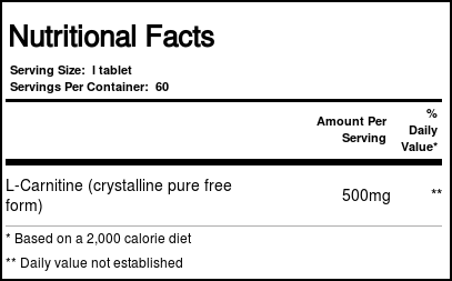 Twinlab, Mega L-Carnitina - 60 Tabletes - Imagem 4