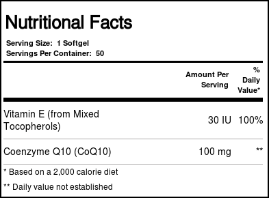 CoQ10 100 mg Now Foods 50 Cápsulas em Gel - Imagem 2