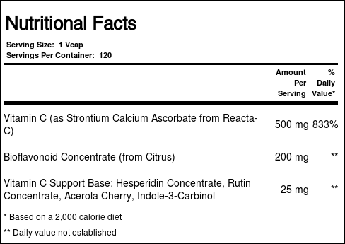 Solaray, Reacta-C com bioflavonóides 500 mg -120 Cápsulas Vegetarianas - Imagem 4