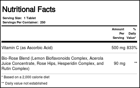 Nature's Life C-Complexo 500 mg 250 Tabletes - Imagem 4
