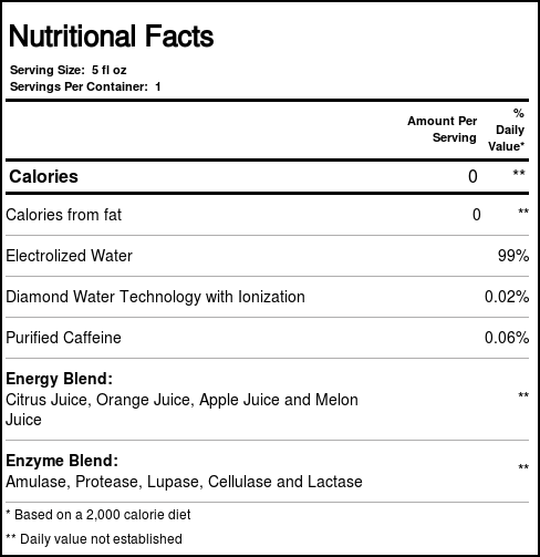 Tate's O Natural Milagre Energia Drink Sugar Free 5 fl oz - Imagem 4