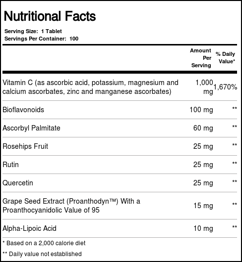 Source Naturals, Bem Estar C-1000 Vit. C + Nutrientes - 100 Tabletes - Imagem 2