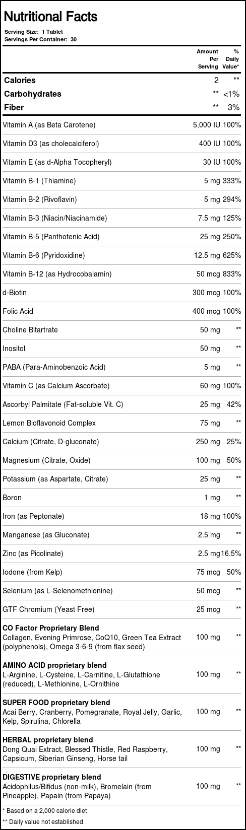 Only Natural, Só Para Mulheres - 30 Comprimidos - Imagem 4