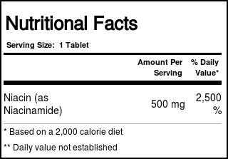 Nature's Plus, Niacinamida 500 mg - 90 Tabletes - Imagem 3