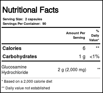 Now Foods, Glucosamina 1000 mg - 180 Cápsulas Vegetarianas - Imagem 4