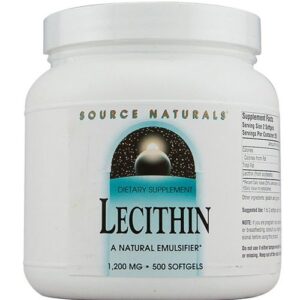 Source Naturals, Lecitina1200 mg - 500 Cápsulas em Gel