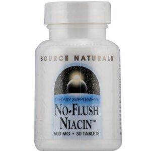 Source Naturals, Niacina 500 mg, Sem Flush - 30 Tabletes