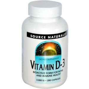 Source Naturals, Vitamina D-3 - 2,000 UI - 200 Cápsulas