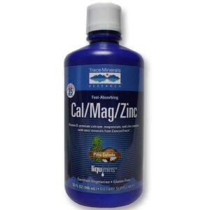 Trace Minerals Research Líquido Cal / Mag / Zinco Pina Colada 32 fl oz