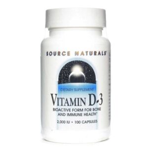 Source Naturals, Vitamina D-3 2,000 UI - 100 Cápsulas