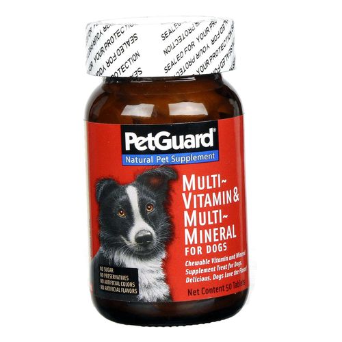 PetGuard, Multi-Vitaminas e Minerais para Cães - 50 Tabletes