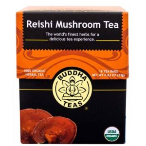 Comprar buddha teas, chá de cogumelo reishi - 18 saquinhos preço no brasil bebidas casa e produtos alimentícios chá chá medicinal produtos alimentícios suplemento importado loja 37 online promoção -