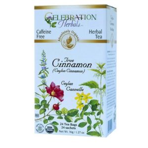 Comprar celebration herbals, chá de canela de ceilão orgânica - 24 saquinhos de chá preço no brasil alimentos & lanches sucos suplemento importado loja 87 online promoção -