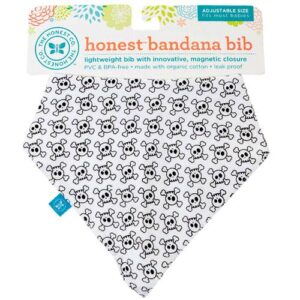 The Honest Company, Babadores de Bandana para Crianças Pequenas - Desenhos de Crânios - 1 Unidade
