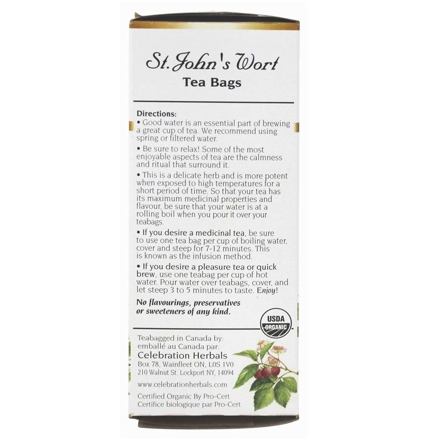 Celebration Herbals, Chá Orgânico de Erva de São João - 24 Sacos de chá - Imagem 2