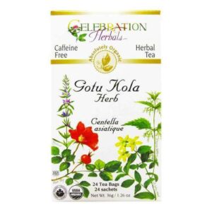 Comprar celebration herbals herbal tea, chá de gotu kola orgânico - 24 saquinhos de chá preço no brasil bebidas casa e produtos alimentícios chá chá medicinal produtos alimentícios suplemento importado loja 25 online promoção -
