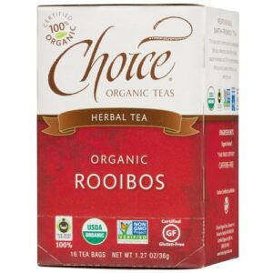 Comprar choice organic teas, chá de ervas de rooibos orgânicos - 16 saquinhos de chá preço no brasil alimentos chá chá de ervas chá de rooibos marcas a-z numi tea suplemento importado loja 47 online promoção -