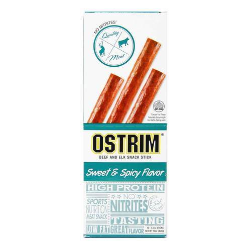 Ostrim, Palitos de Carne / Alce - Doce e Picante - 10 pacotes