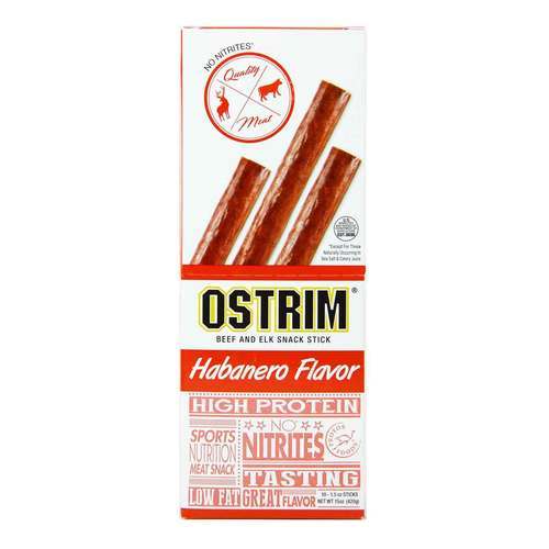 Ostrim, Gravetos de Carne / Alces - Sabor Habanero - 10 Gravetos