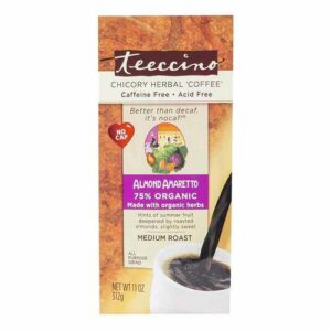 Comprar teeccino chicory herbal coffee medium roast caffeine free almond amaretto 312 g preço no brasil bebidas casa e produtos alimentícios produtos alimentícios sucos suplemento importado loja 219 online promoção -