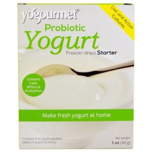 Comprar yo gourmet, pacote inicial de iogurte probiótico liofilizado - 6 pacotes com 5g cada. Preço no brasil casa e produtos alimentícios misturas para bolo produtos alimentícios suplemento importado loja 1 online promoção -