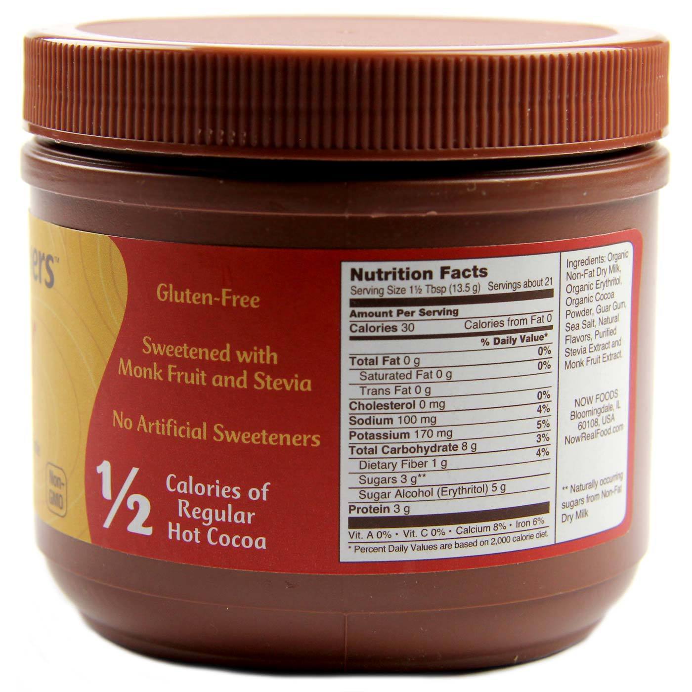 Now Foods, Slender Chocolate Quente - Sem Açúcar - 284 g - Imagem 2