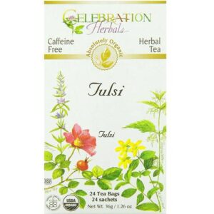 Comprar celebration herbals herbal tea, chá de tulsi (santo basil) - 24 saquinhos de chá preço no brasil bebidas casa e produtos alimentícios chá chá medicinal produtos alimentícios suplemento importado loja 9 online promoção -
