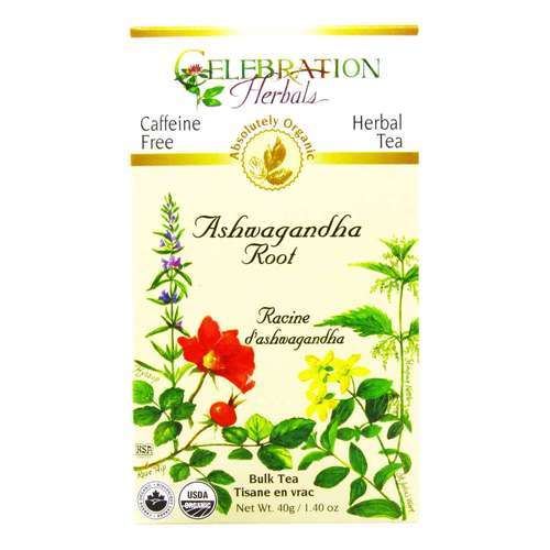 Celebration Herbals, Chá de Raiz de Ashwagandha - 40g
