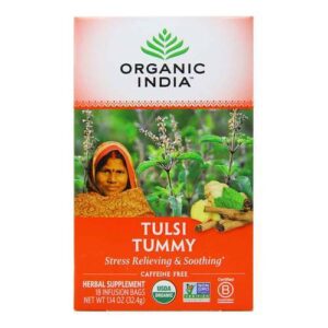 Comprar organic india, chá de tulsi tummy - 18 saquinhos de chá preço no brasil bebidas casa e produtos alimentícios chá chá medicinal produtos alimentícios suplemento importado loja 55 online promoção -