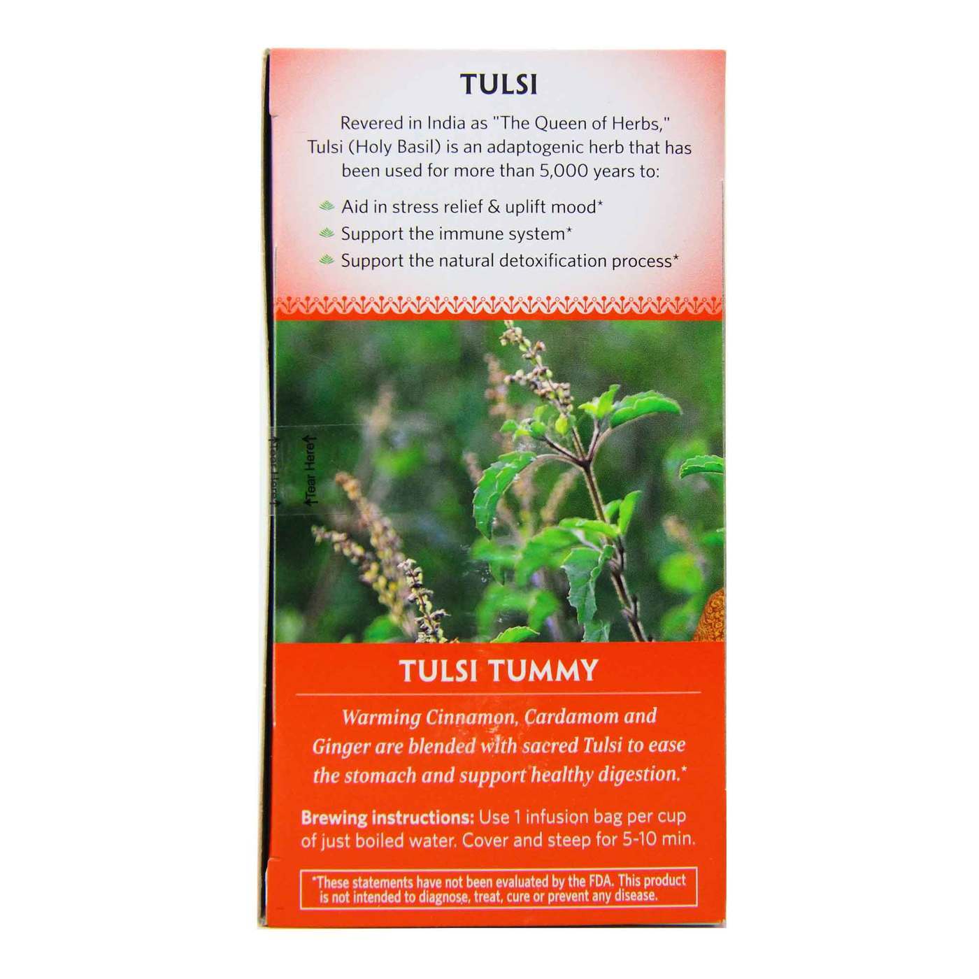 Organic India, Chá de Tulsi Tummy - 18 Saquinhos de Chá - Imagem 4