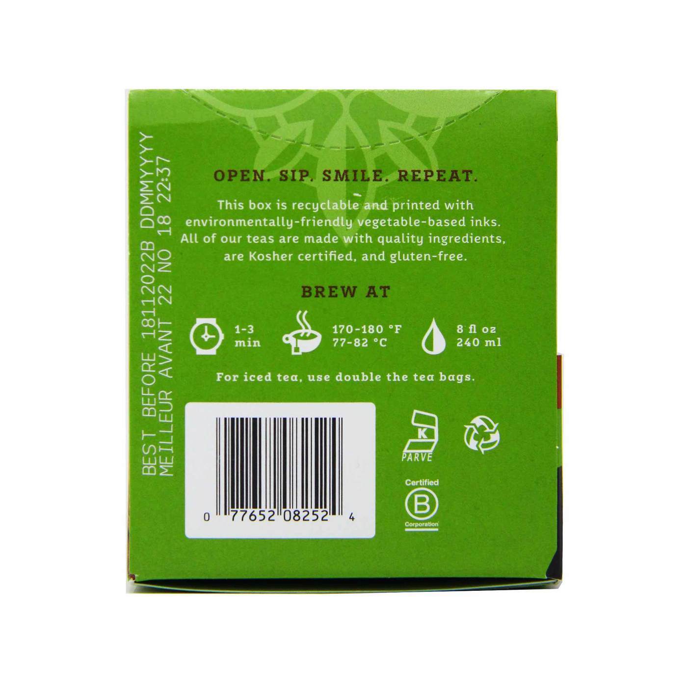 Stash Tea, Chai Chá Verde - 20 CT - Imagem 4