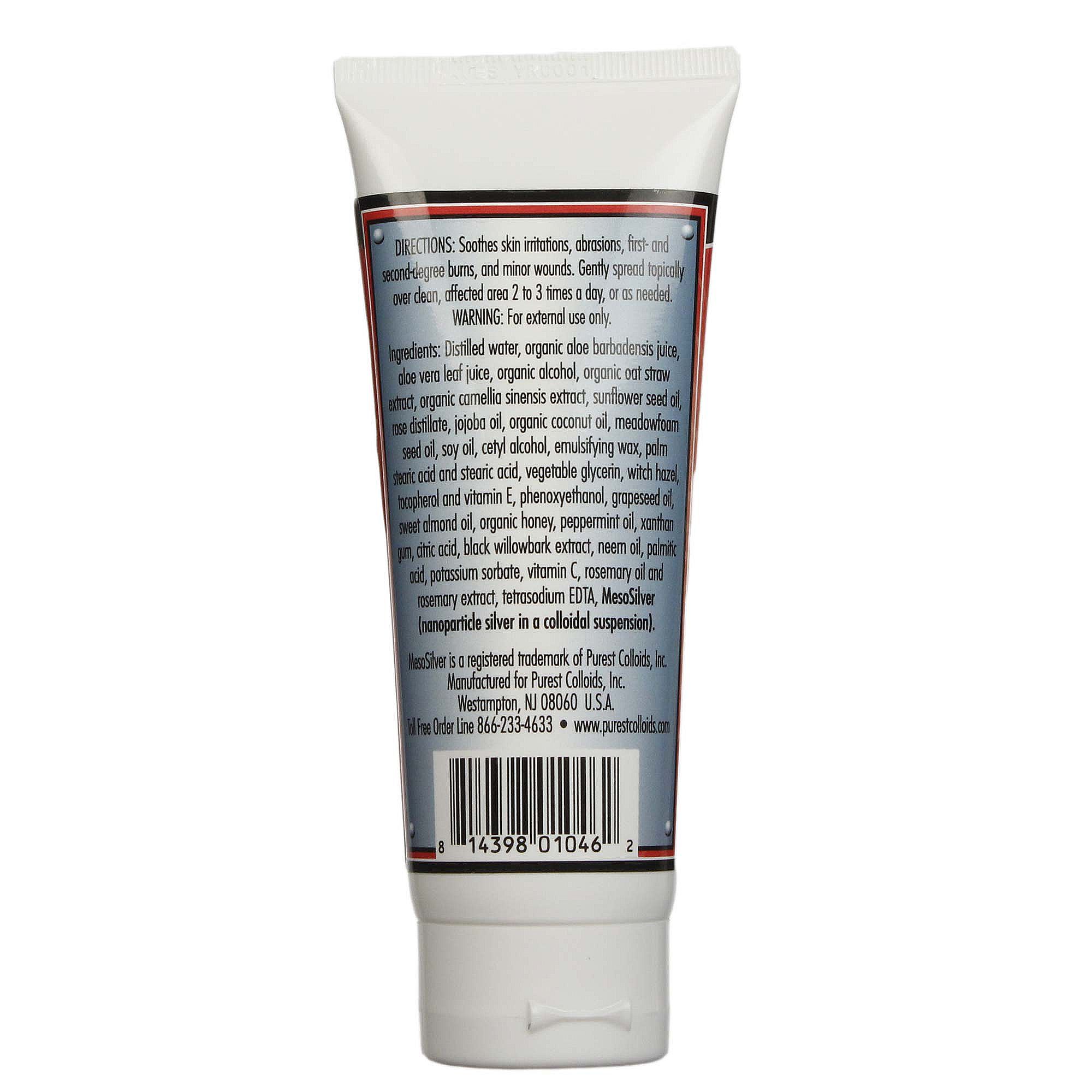 Purest Colloids, Mesosilver® Creme Tópico de Prata, Menta - 118.3 ml - Imagem 2