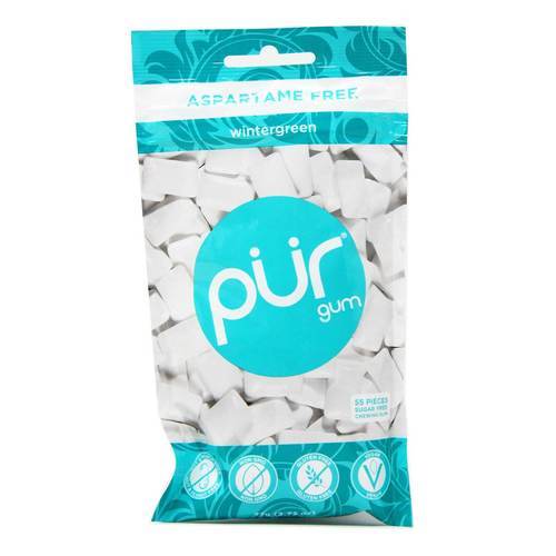 Pur Gum, Wintergreen - 55 unidades