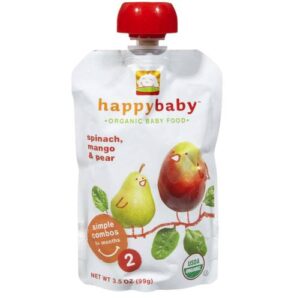 Comprar happy bebê orgânico bebê food stage 2 simples combos espinafre, manga e pêra 16-3,5 bolsas oz preço no brasil comida para bebê crianças e bebês suplemento importado loja 25 online promoção -