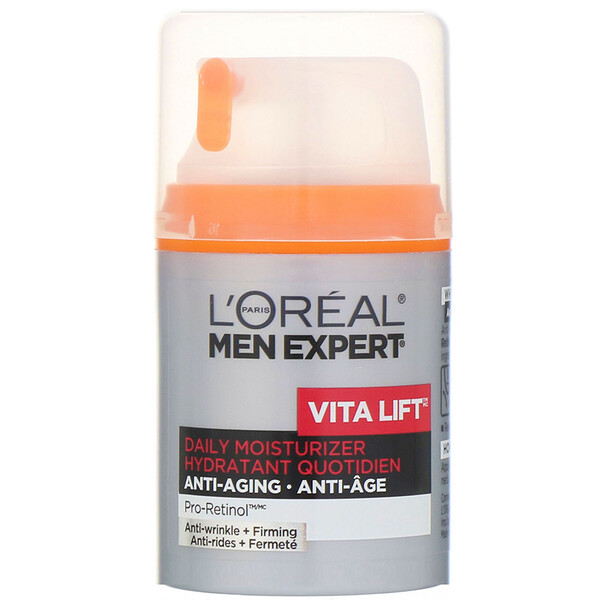 L'Oreal, Men Expert, Vita Lift, hidratante diário, antirrugas e tonificador, 48 ml