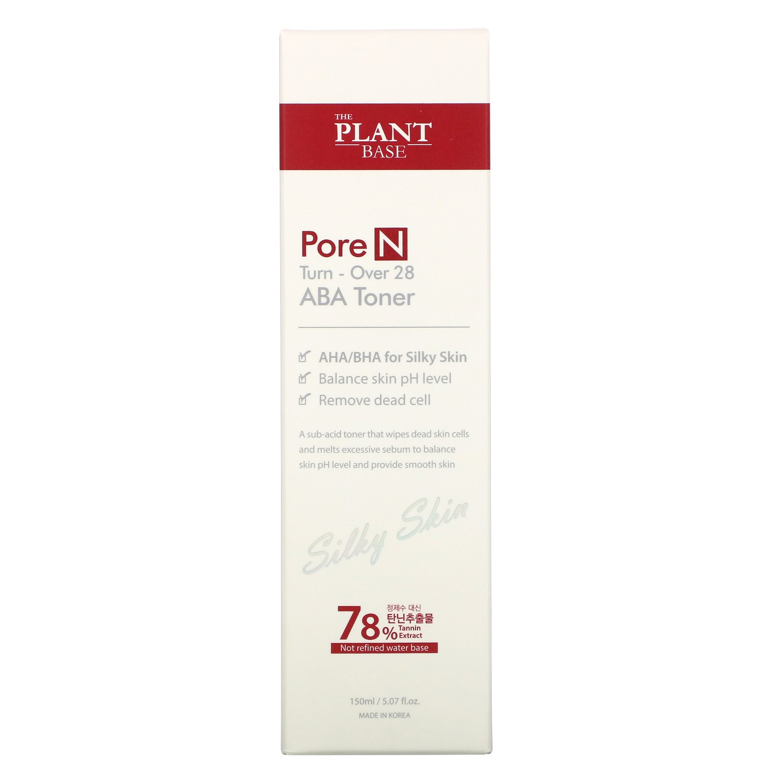 The Plant Base, Pore N, Turn-Over 28 ABA Toner, 5.07 fl oz (150 ml) - Imagem 2