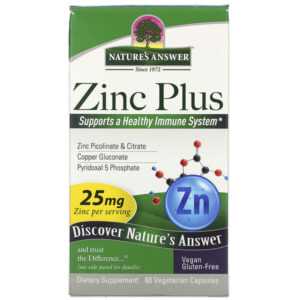 Comprar nature's answer, zinc plus, 25 mg, 60 vegetarian capsules preço no brasil camomila ervas ervas e homeopatia marcas a-z nature's answer suplemento importado loja 17 online promoção -
