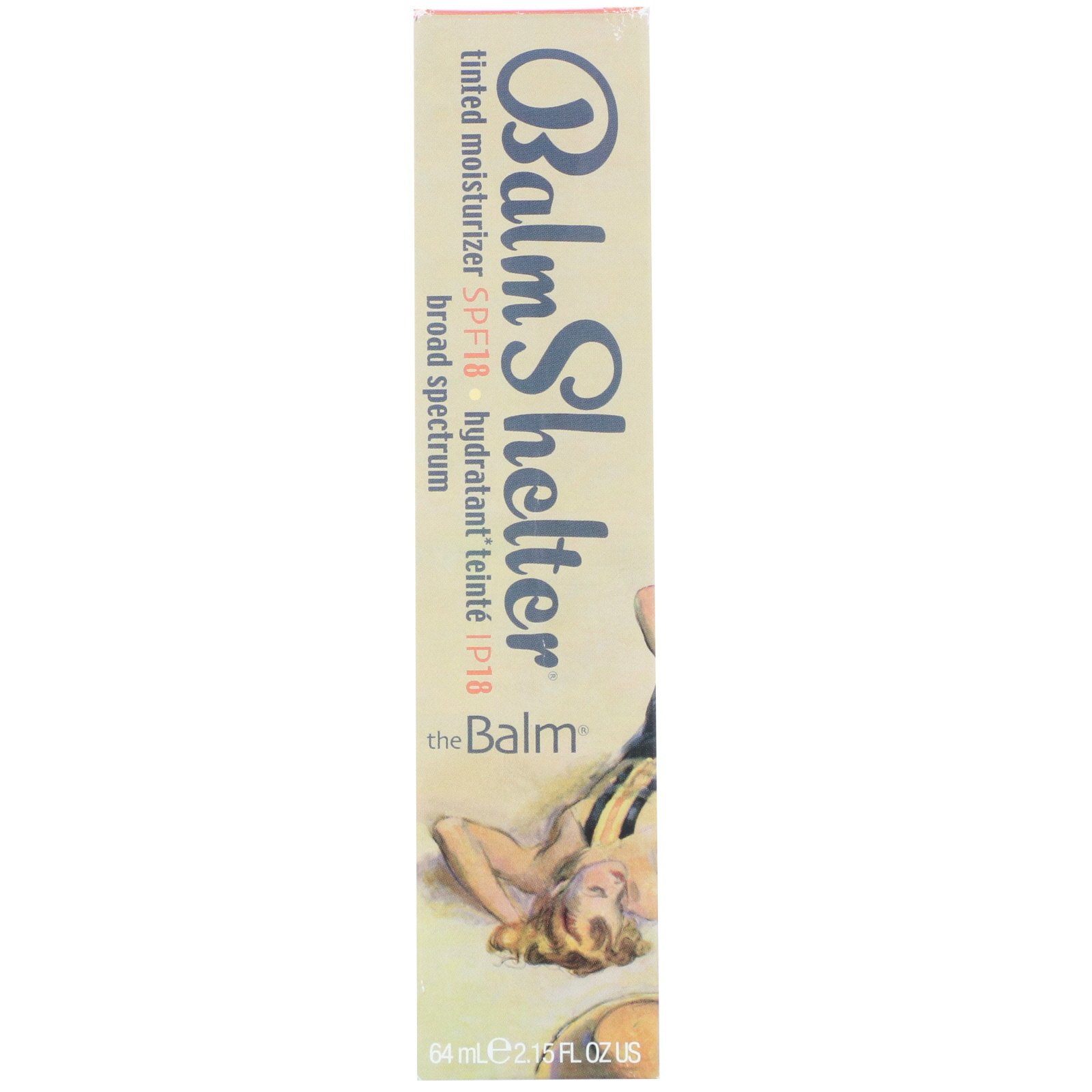 theBalm Cosmetics, Balm Shelter Tinted Moisturizer, SPF 18, Medium Dark, 2.15 fl oz (64 ml) - Imagem 2
