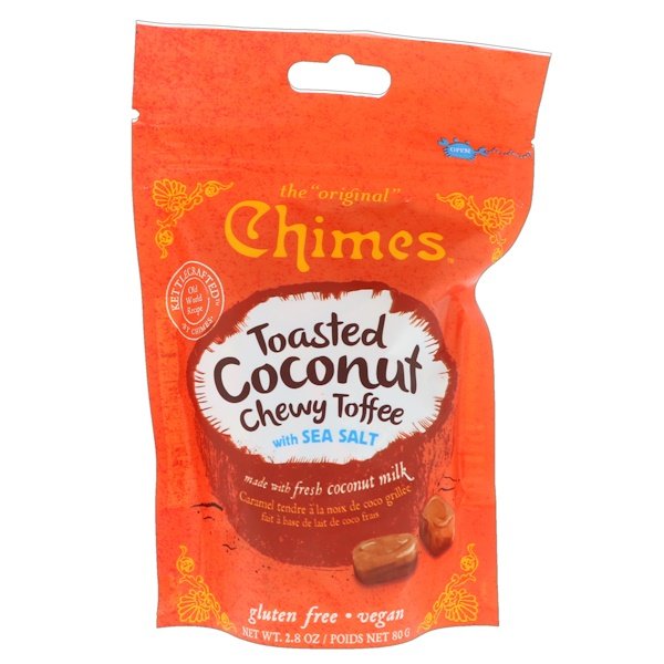 Chimes, Caramelo Macio de Coco Queimado com Sal Marinho, 2,8 oz (80 g)