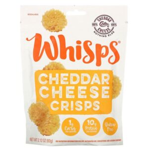 Comprar whisps, cheddar cheese crisps , 2. 12 oz (60 g) preço no brasil alimentos marcas a-z petiscos e lanches whisps suplemento importado loja 5 online promoção -