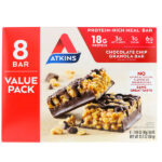 Comprar atkins, meal bar, chocolate chip granola bar, 8 bars, 1. 69 oz (48 g) preço no brasil alimentos atkins barras barras nutritivas marcas a-z suplemento importado loja 1 online promoção -